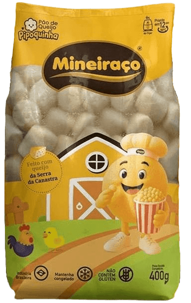 Pão de Queijo MINEIRAÇO Pipoquinha Sem Glúten Congelada 400g